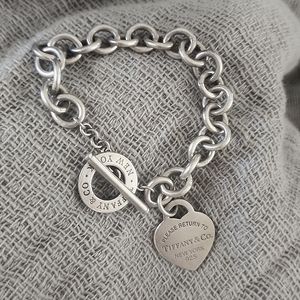 Tiffany and co Heart charm bracelet